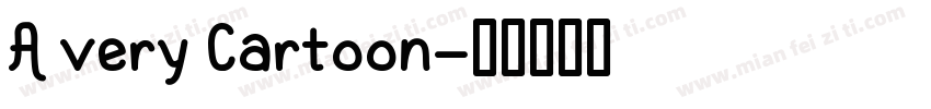 A very Cartoon字体转换